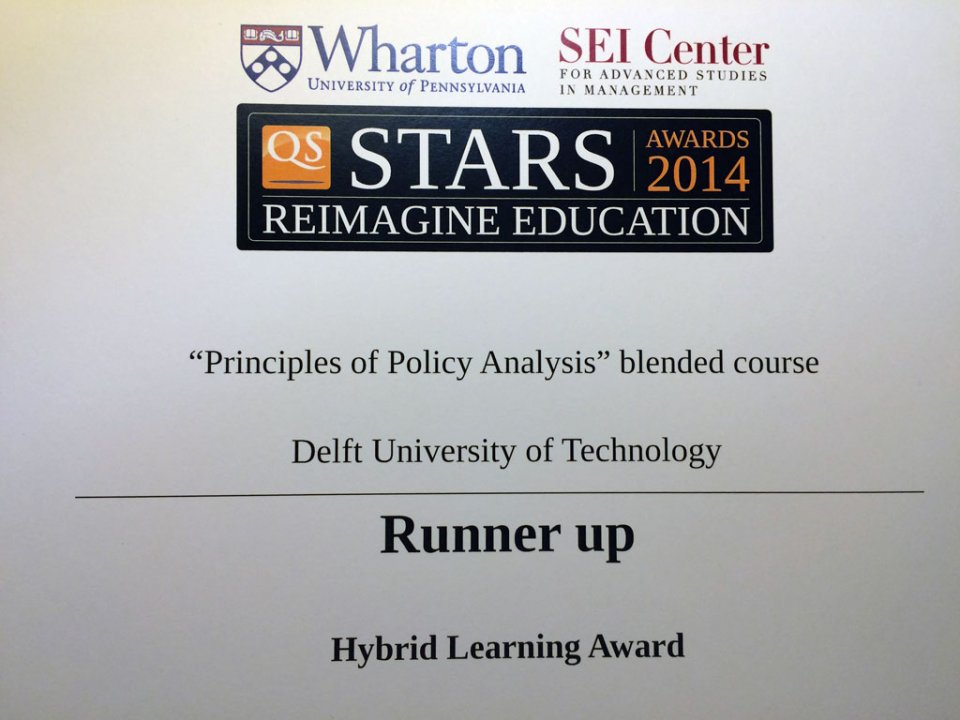 TU Delft at the Wharton Awards