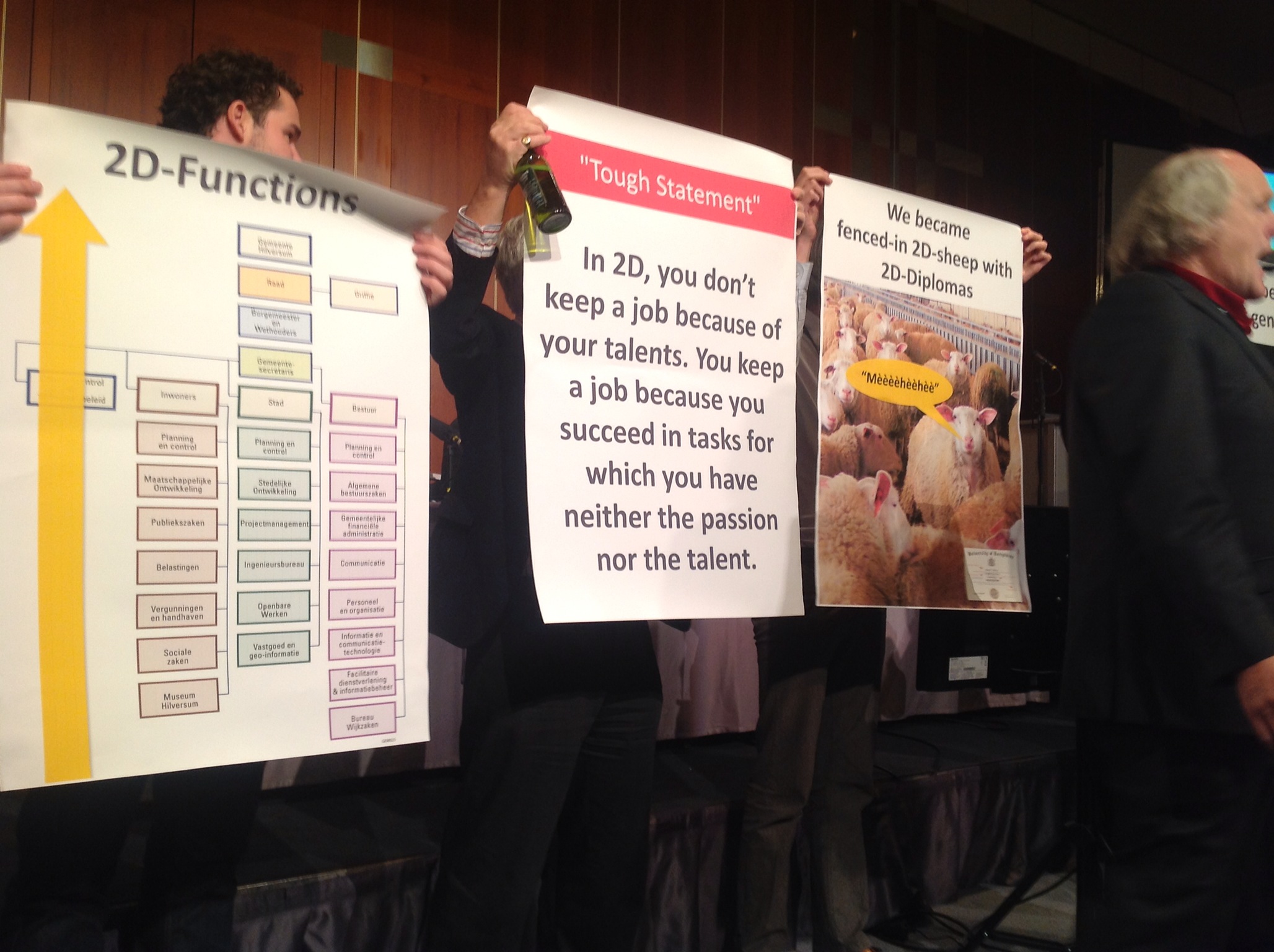 Jeff Staes with his posters