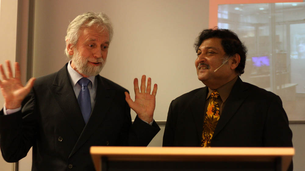 Wim Veen en Sugata Mitra