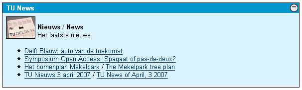 TU News als html-module