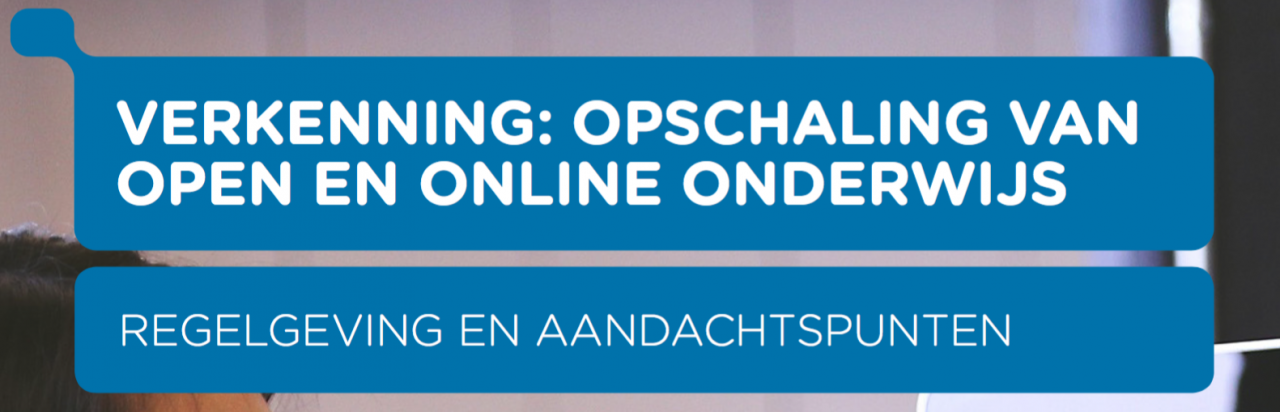 Opschaling van open en online onderwijs